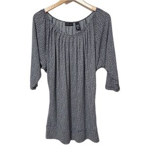 New York & Co Womens Geometric Tunic Top